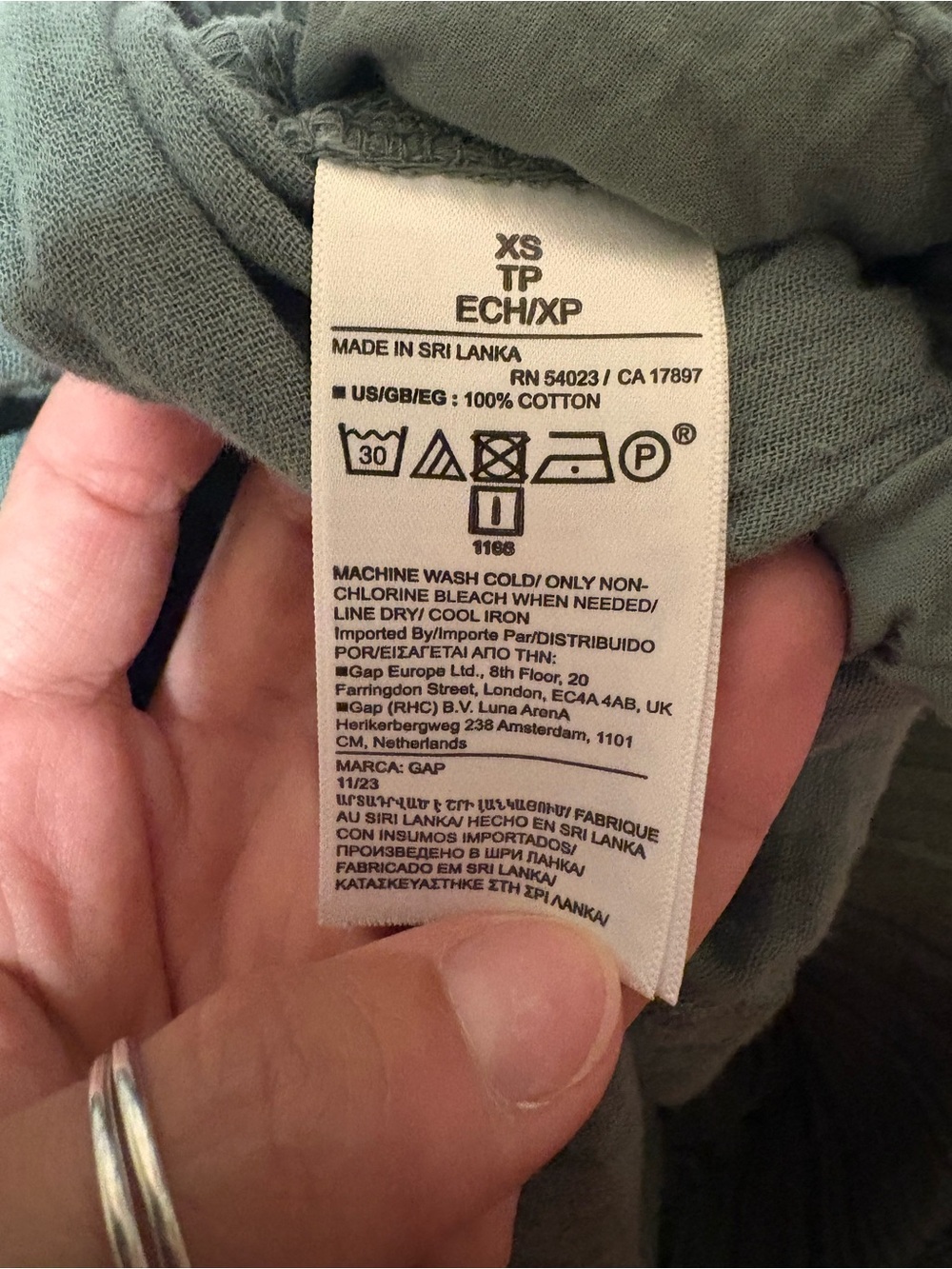 Gap 100% Cotton Wide Leg Pants - Picture 5 of 5